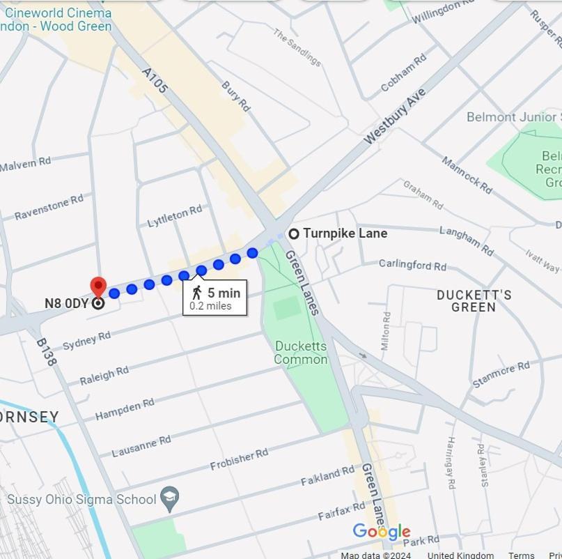Stylish And Bright Flat In London N8 Turnpike Lane - Piccadilly Line Leilighet Eksteriør bilde